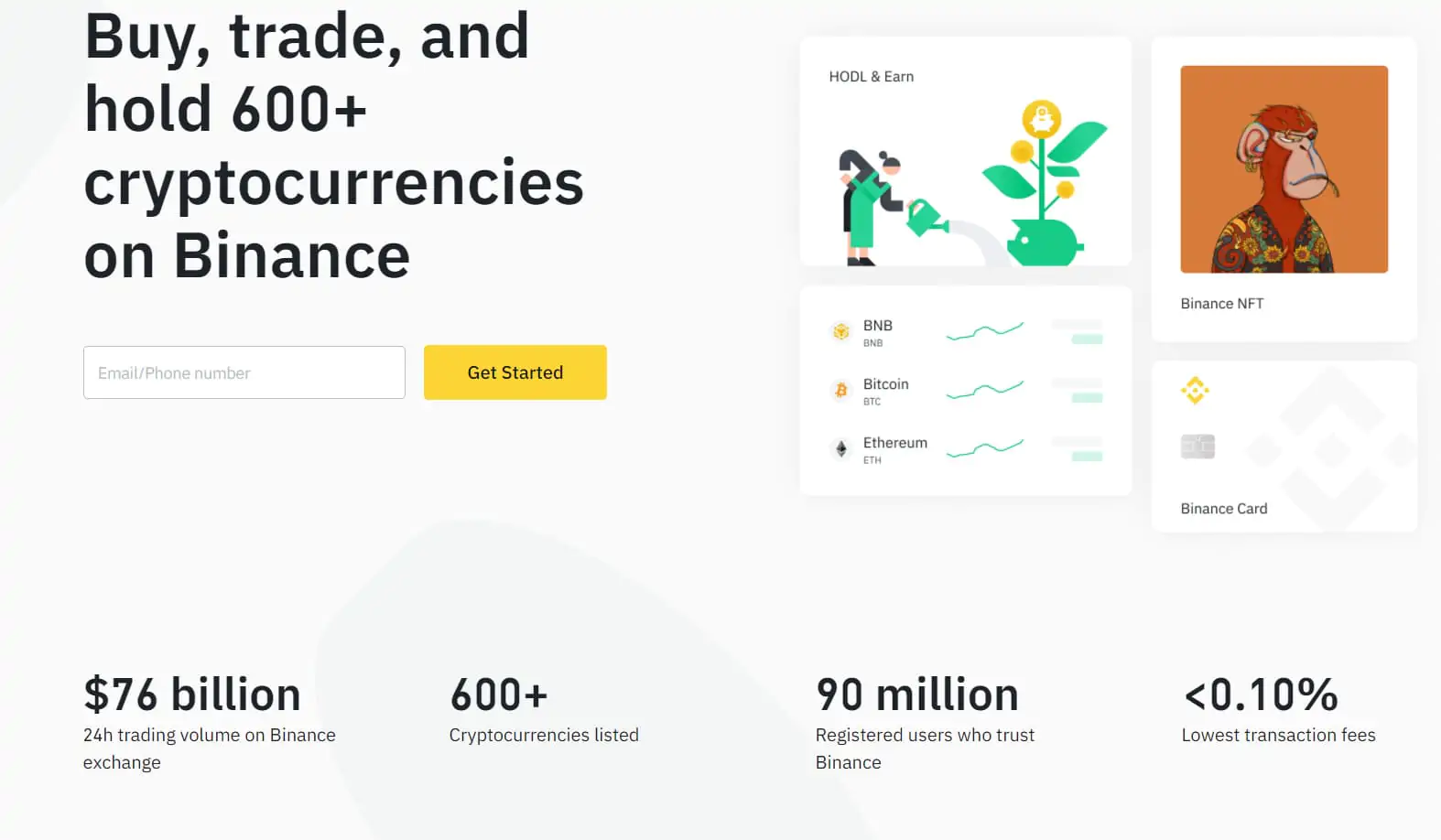 Առևտուր կրիպտոարժույթներով Binance-ով